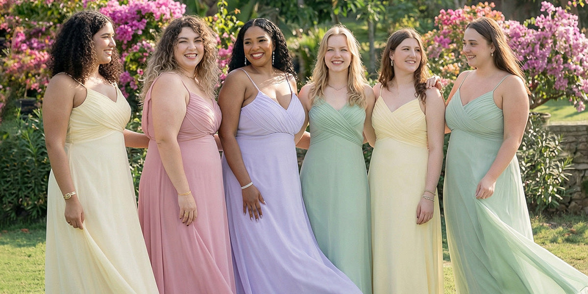 What Bridesmaid Dress Fabrics Work Best for Garden-Themed Weddings?