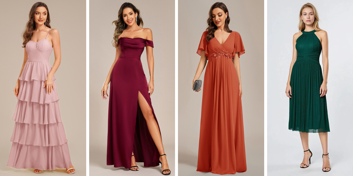 autumn wedding guest dresses colour guide