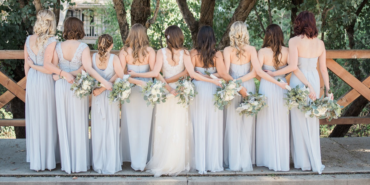 bridesmaids with different body types
