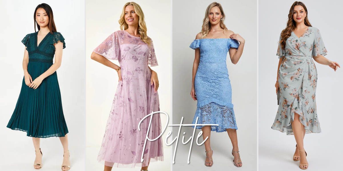 petite wedding guest dresses for over 50s