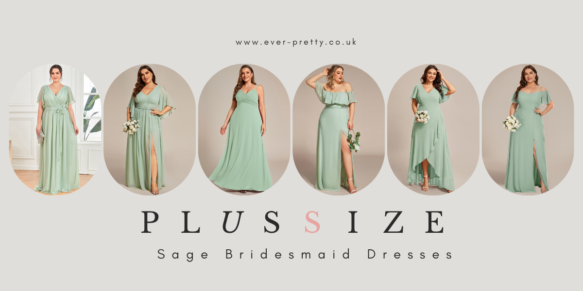 The Best 9 Plus Size Sage Green Bridesmaid Dresses for Curvy Girls