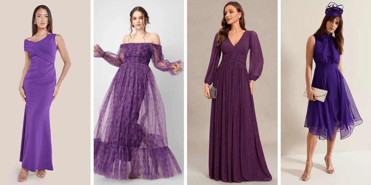 10 Princess of Wales-Inspired Purple Dresses for Evening Parties, Weddings & Proms