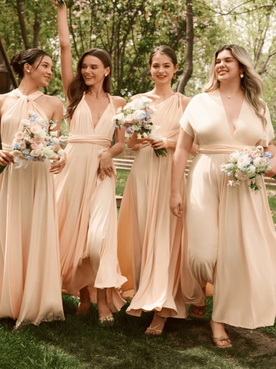 Top Picks Champagne Bridesmaid Gowns