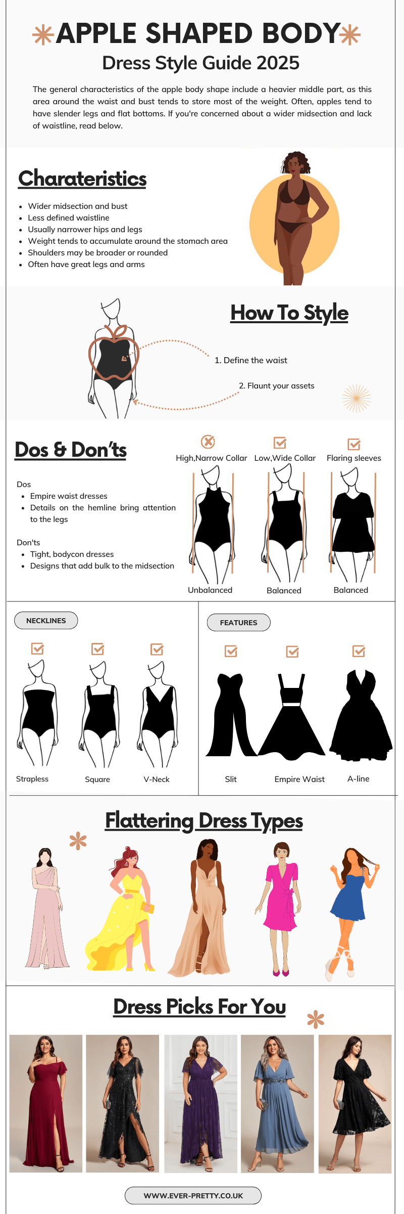 Apple Shaped Body Dress Style Guide