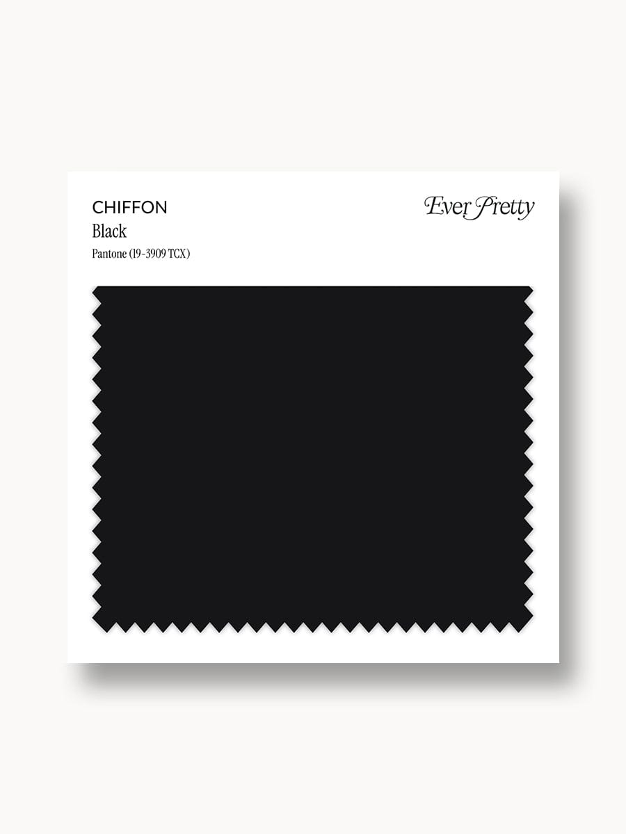 Ever-Pretty Chiffon Swatch Black