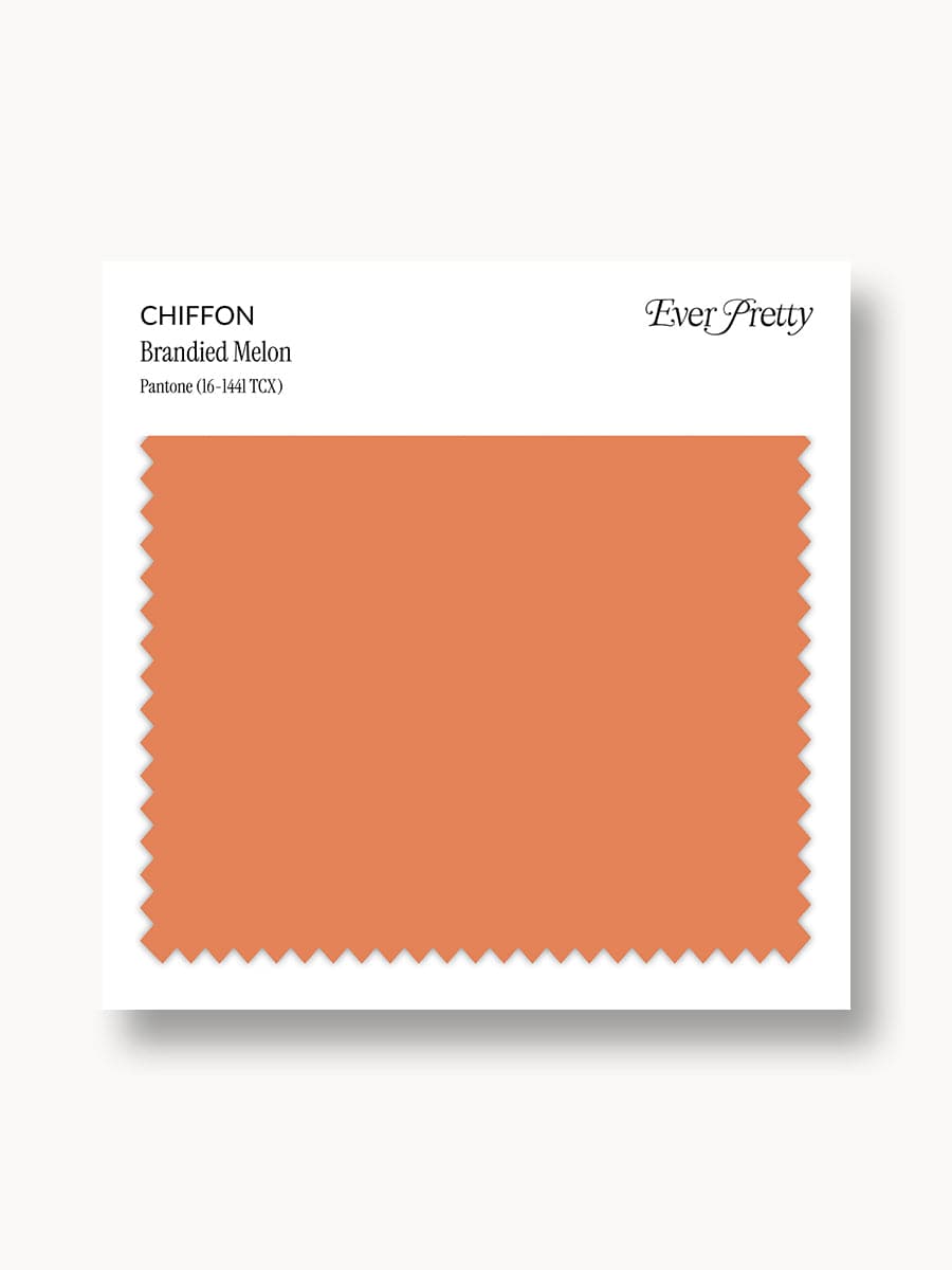 Ever-Pretty Chiffon Swatch Brandied Melon