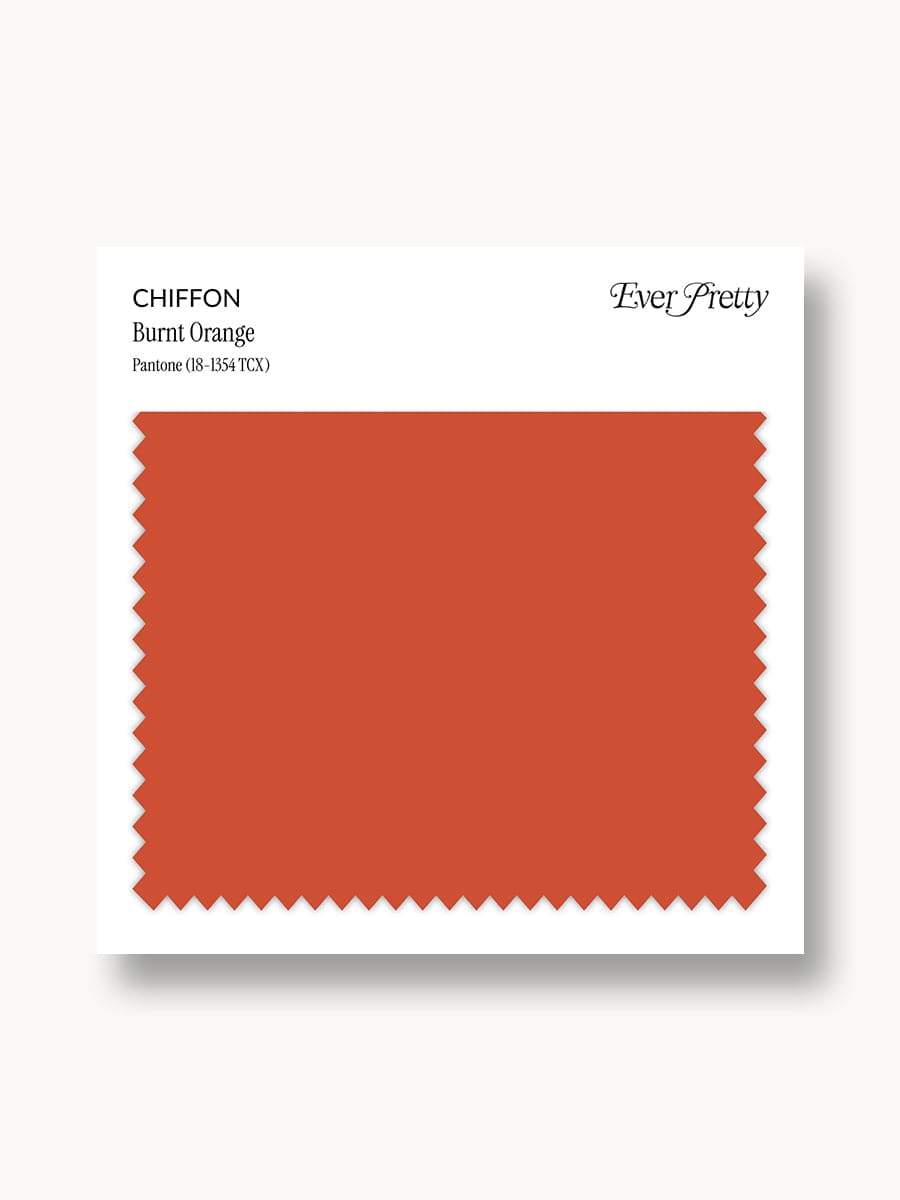 Ever-Pretty Chiffon Swatch Burnt Orange