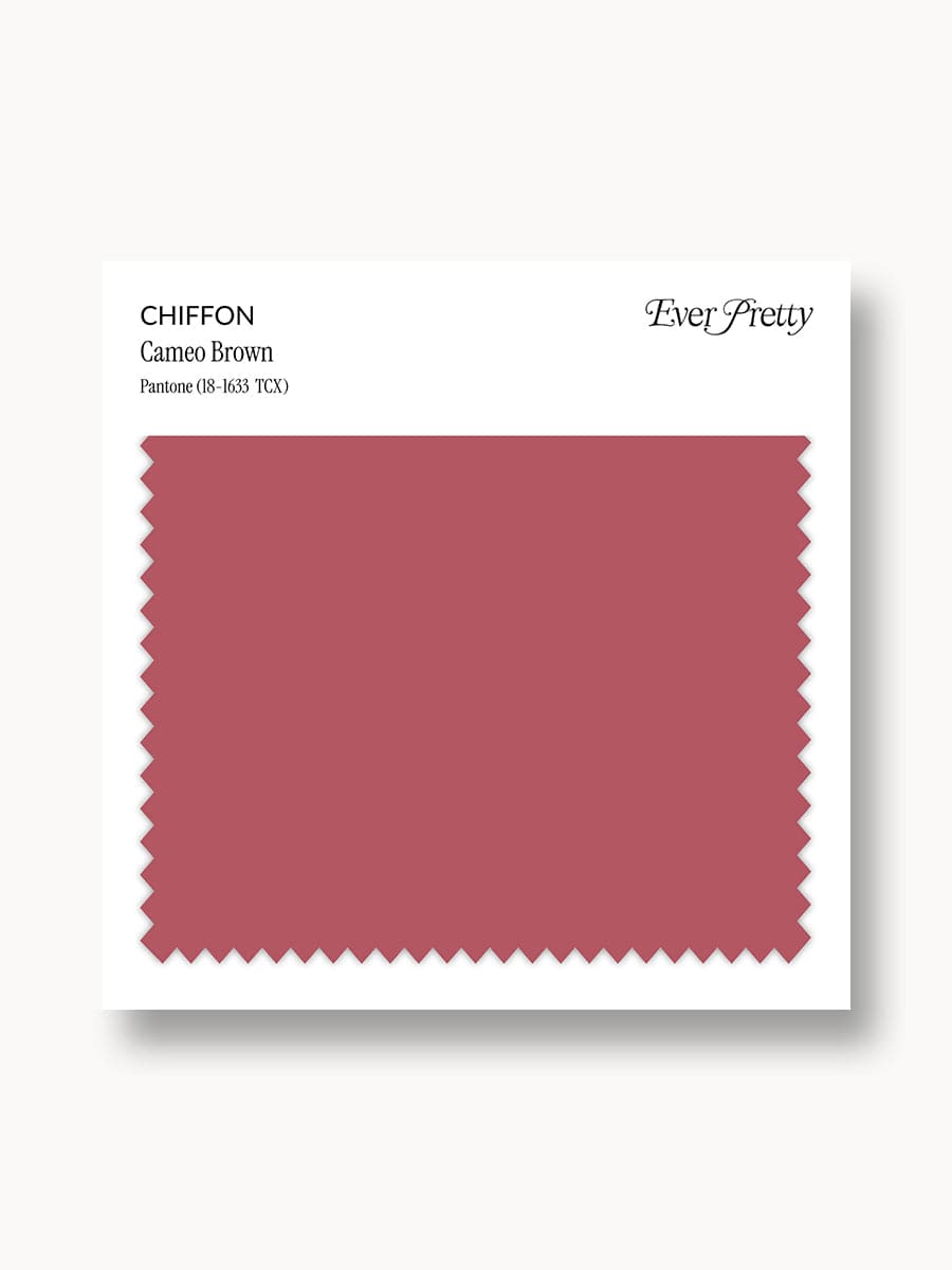 Ever-Pretty Chiffon Swatch Cameo Brown