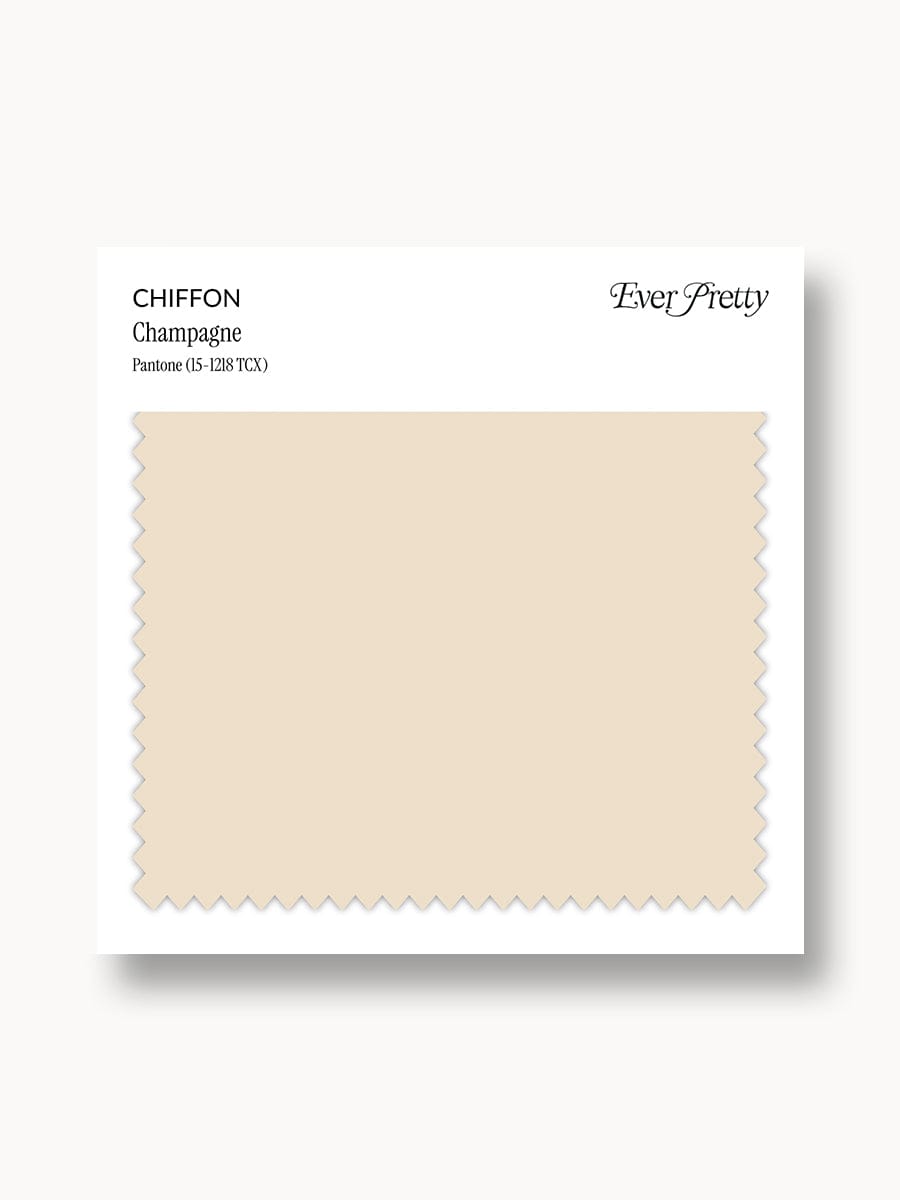 Ever-Pretty Chiffon Swatch Champagne