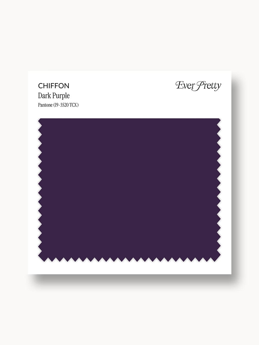 Ever-Pretty Chiffon Swatch Dark Purple
