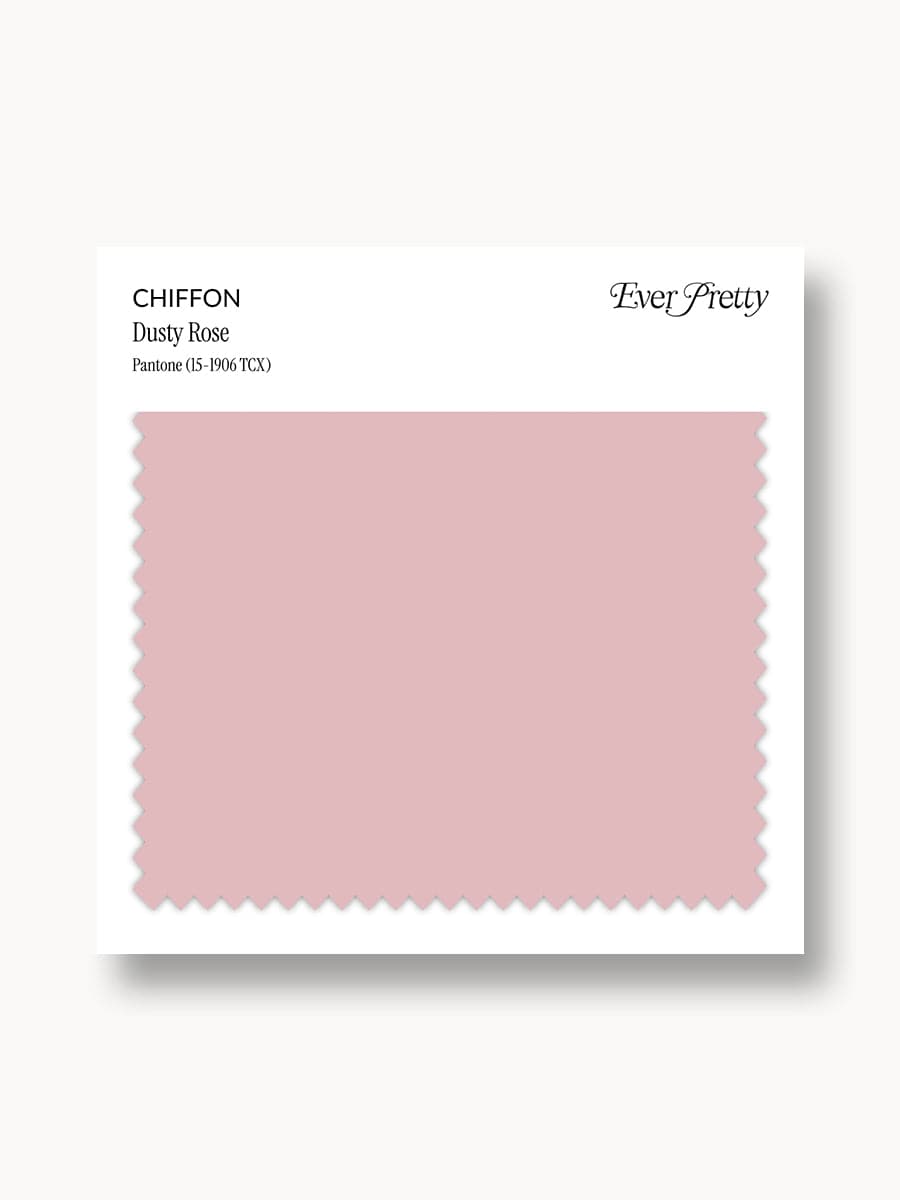 Ever-Pretty Chiffon Swatch Dusty Rose