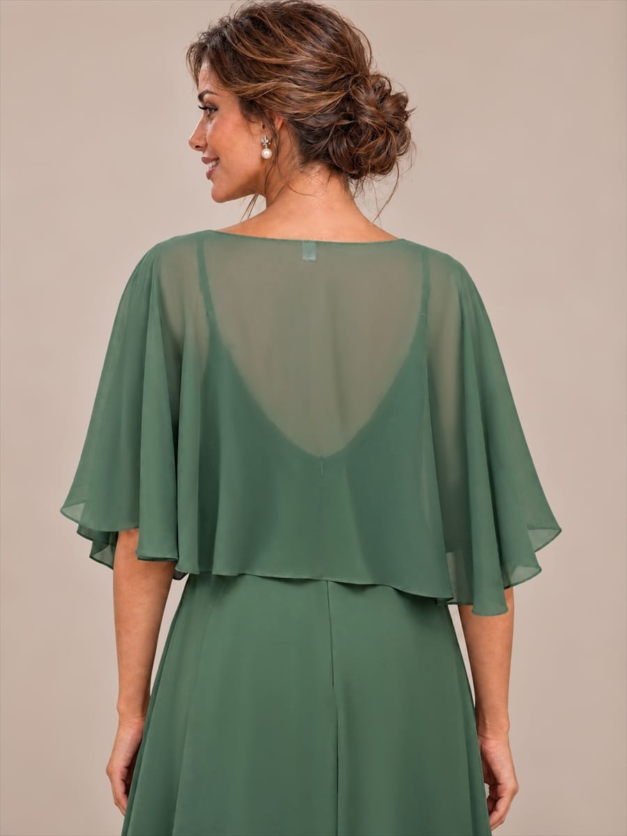 Contemporary Eveningwear Product Detail Design shawl #color_Eucalyptus Green