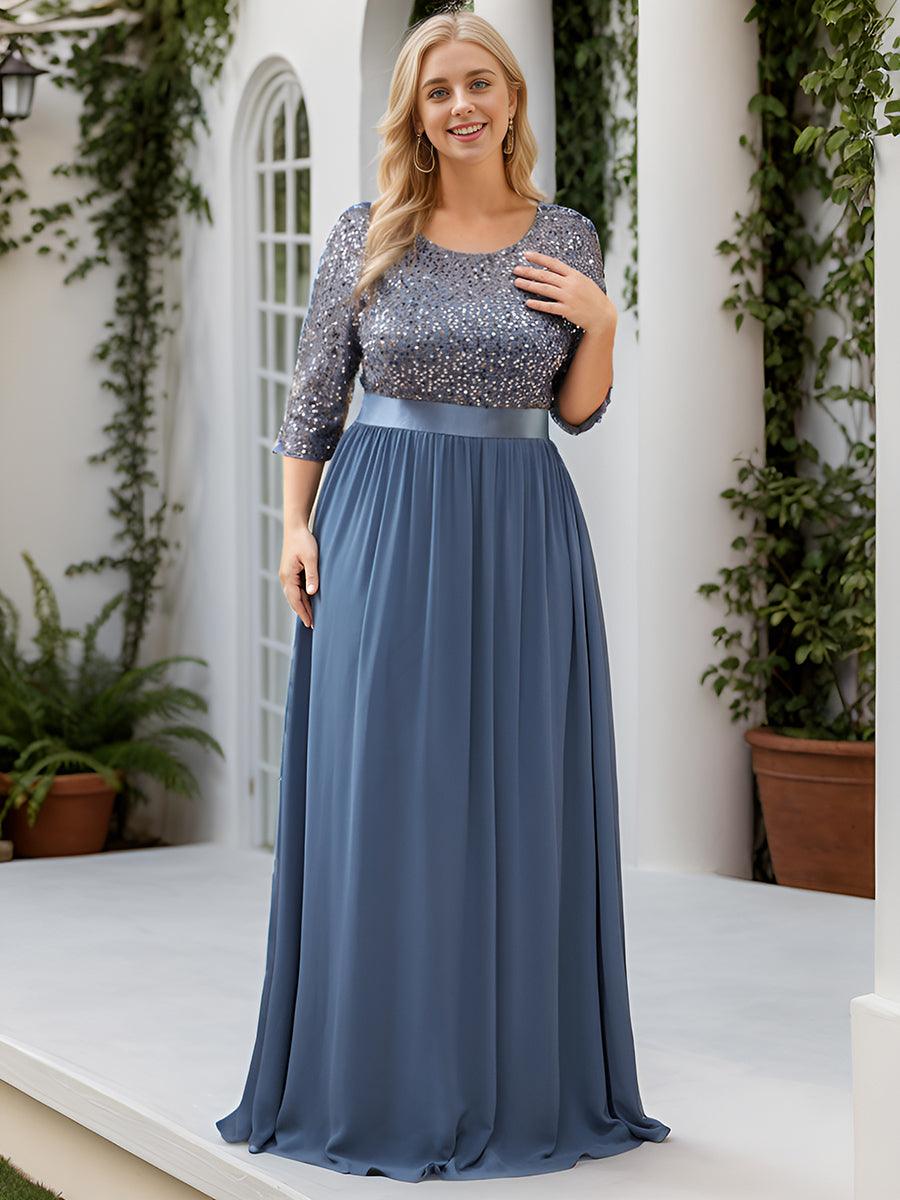 Dusty Navy Concert Dresses#style_EE00685DN