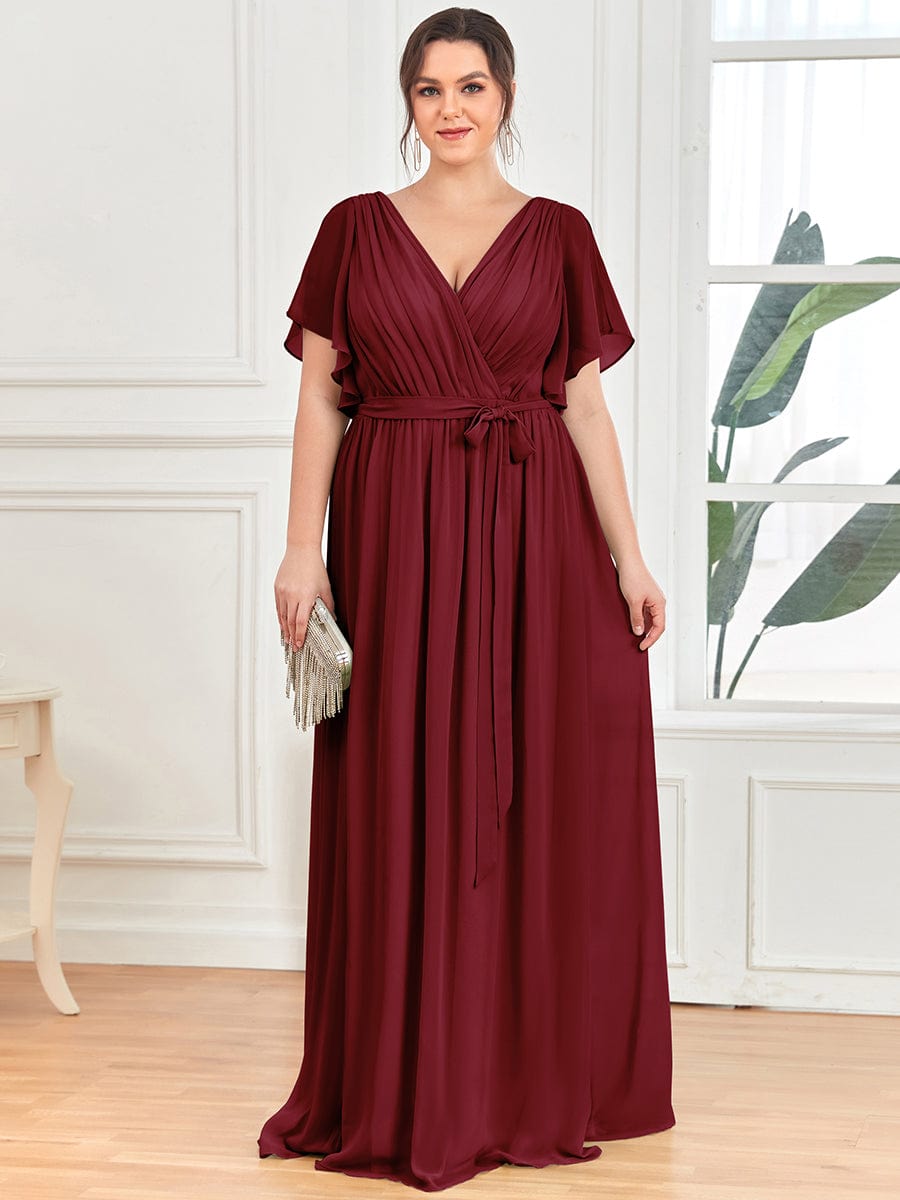 Burgundy Bridesmaid Dresses #style_EE0164ABD