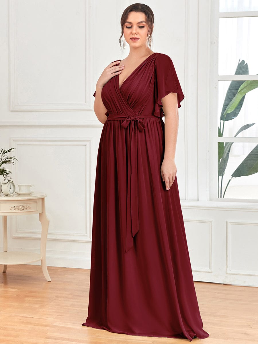 Burgundy Bridesmaid Dresses #style_EE0164ABD