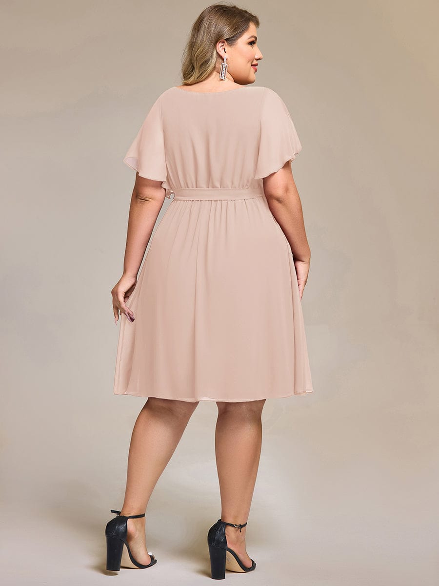 Tie-Waist Midi Bridesmaid Dress #color_Blush