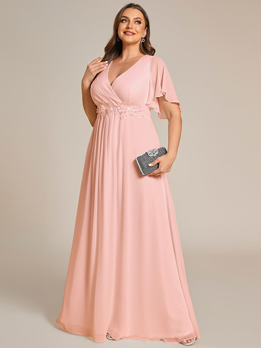 Pink Chiffon Bridesmaid Dresses #style_EE01960PK