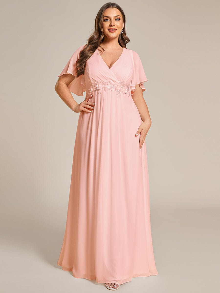 Pink Chiffon Bridesmaid Dresses #style_EE01960PK