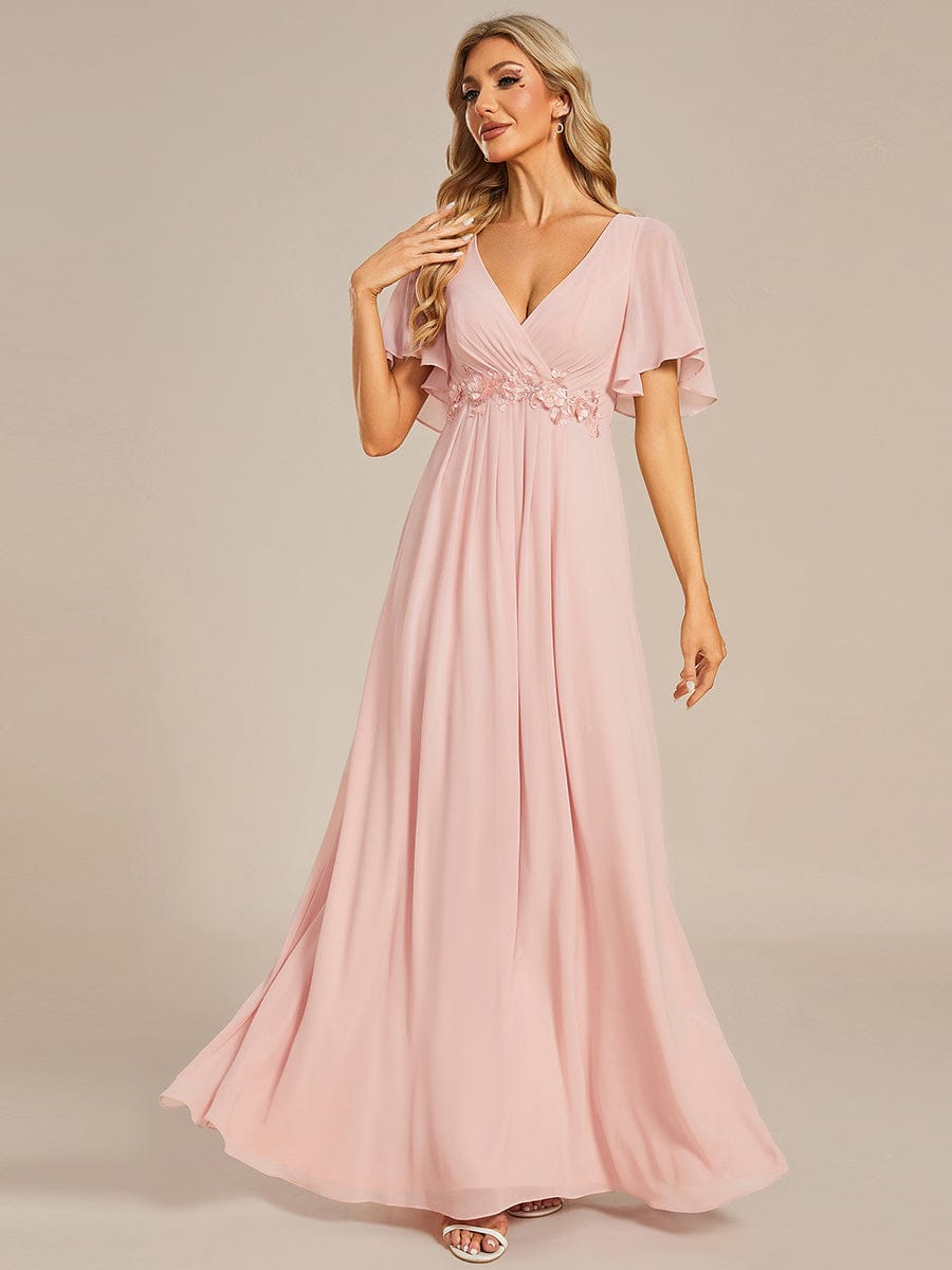 Pink Chiffon Bridesmaid Dresses #style_EE01960PK