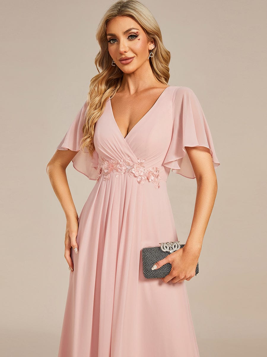 Pink Chiffon Bridesmaid Dresses #style_EE01960PK