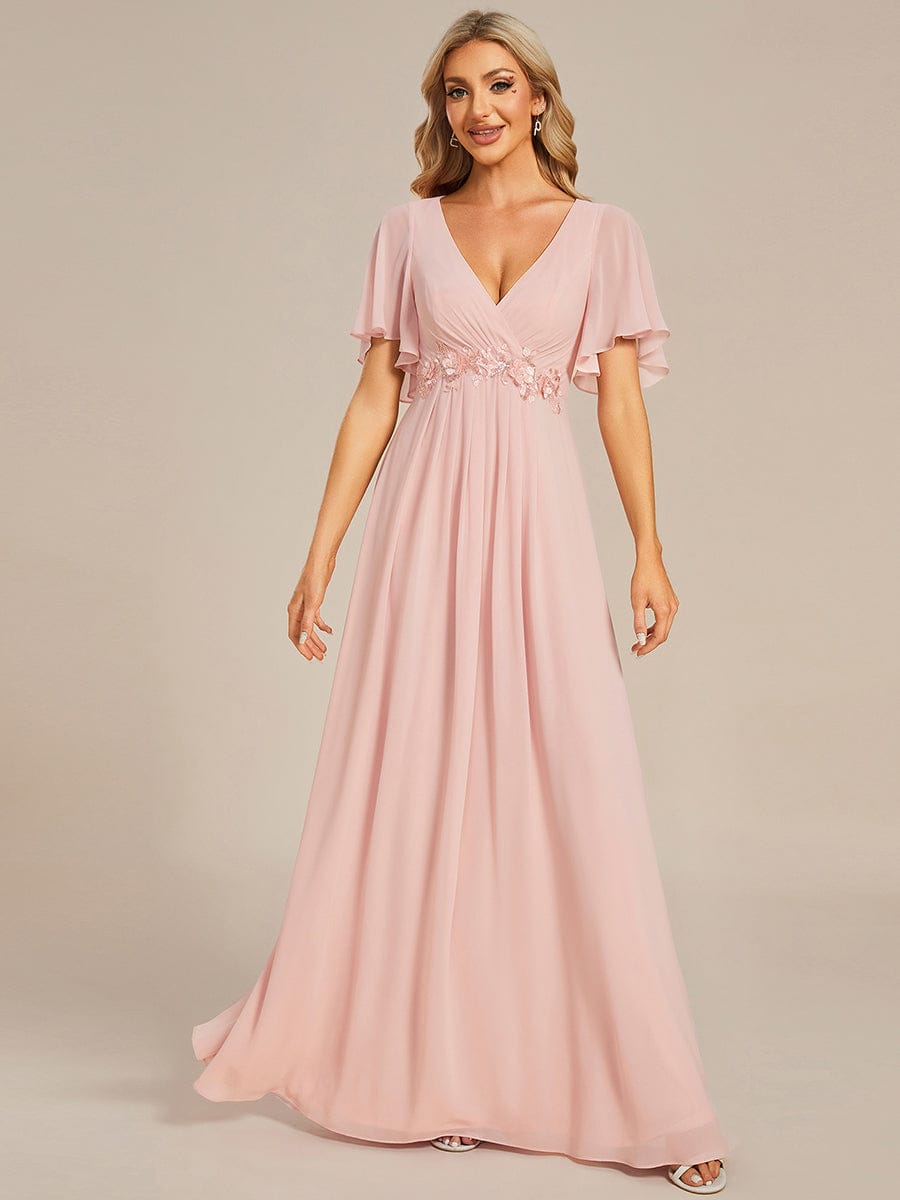 Pink Chiffon Bridesmaid Dresses #style_EE01960PK
