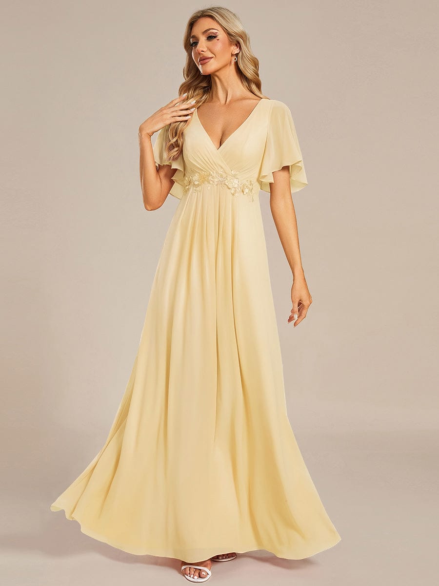 Ever-Pretty Chiffon Swatch #Color_Yellow