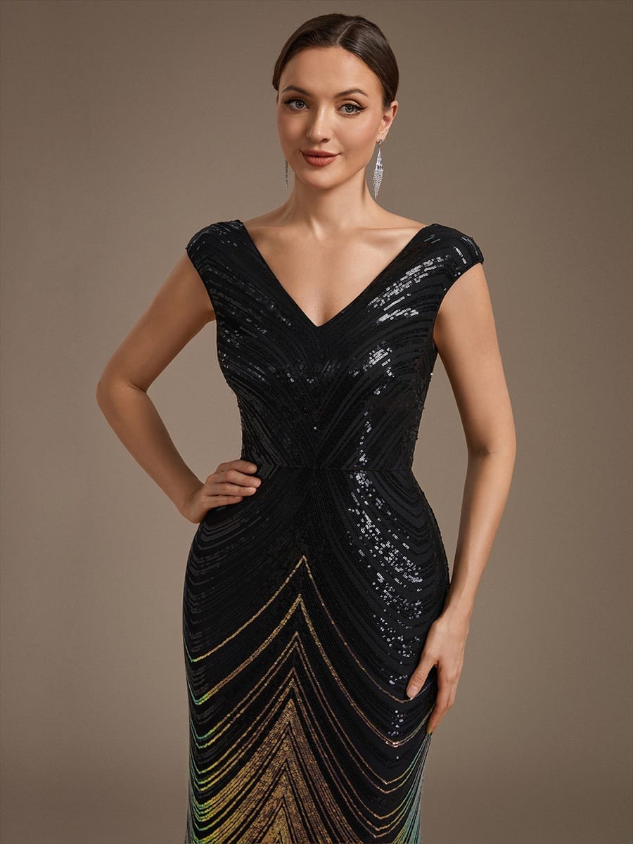 Top Picks Black Evening Gowns #style_EE02829KG