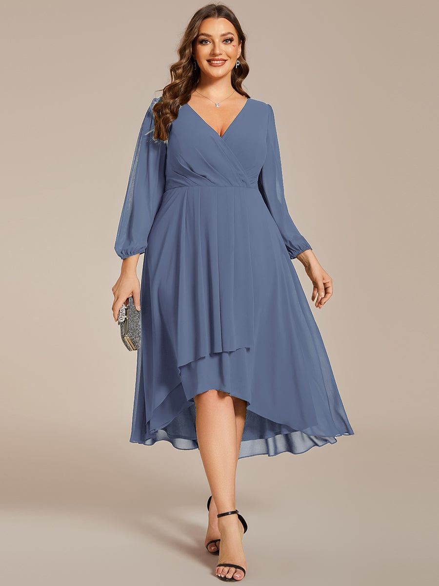Dusty Blue Bridesmaid Gowns #style_EG01926DN