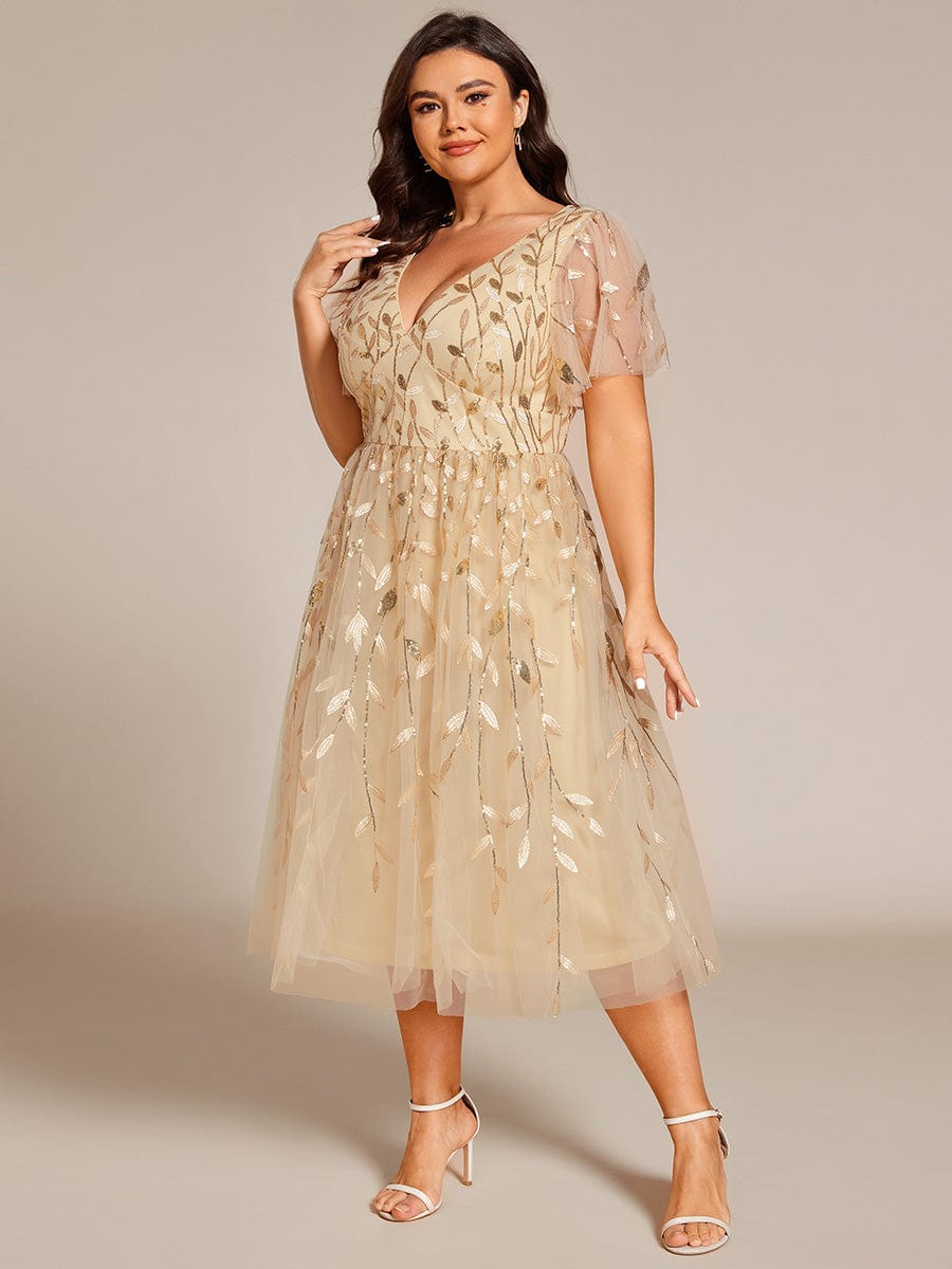 Gold Bridesmaid Dresses #style_EG02230GD