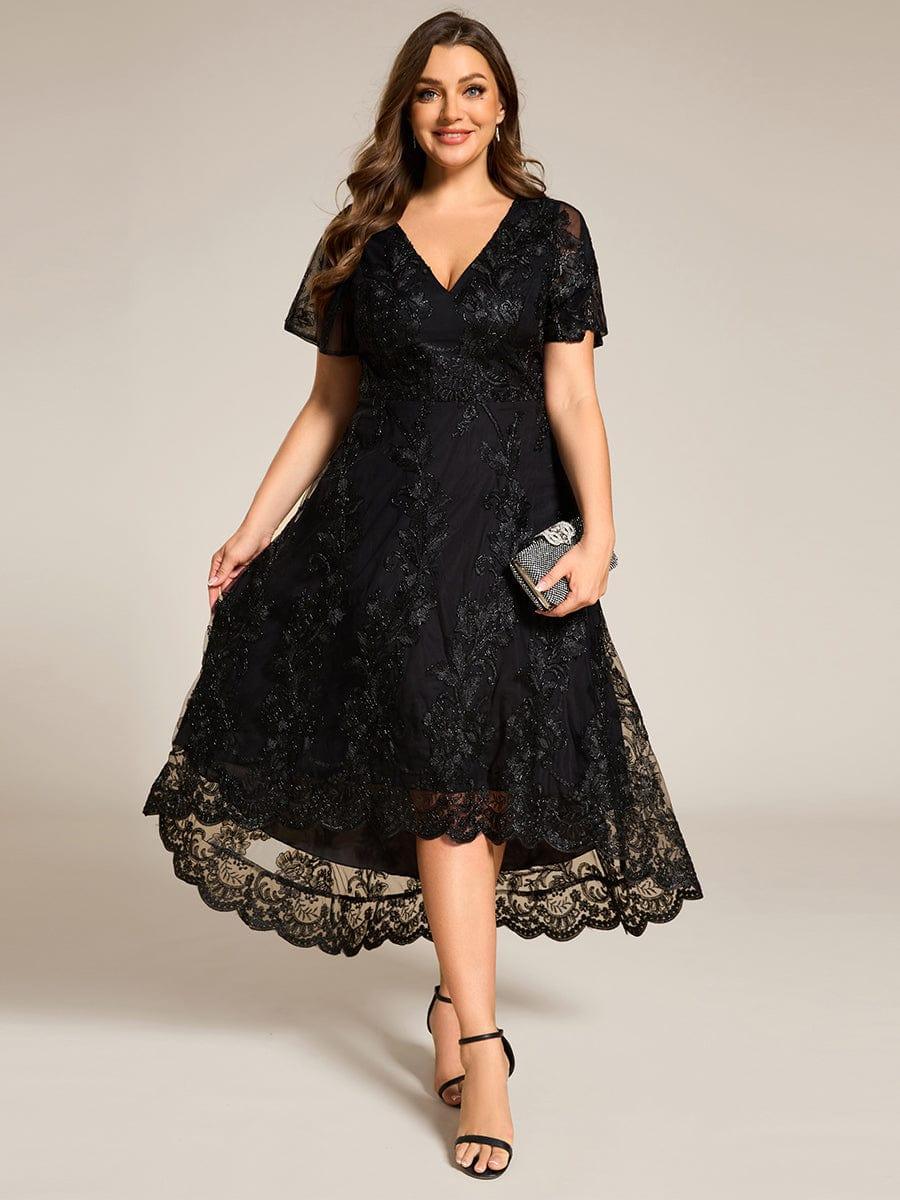Plus Size Embroidered Mesh Midi Wedding Guest Dress Ever Pretty UK plus-size-embroidered-mesh-midi-wedding-guest-dress-ever-pretty-uk