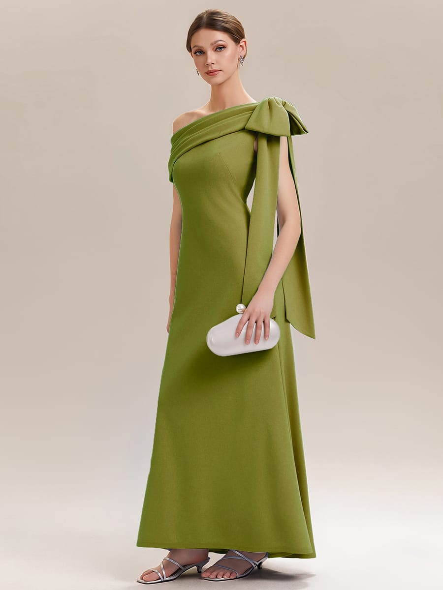 Bow Knit Sleeveless Dress #color_Citron