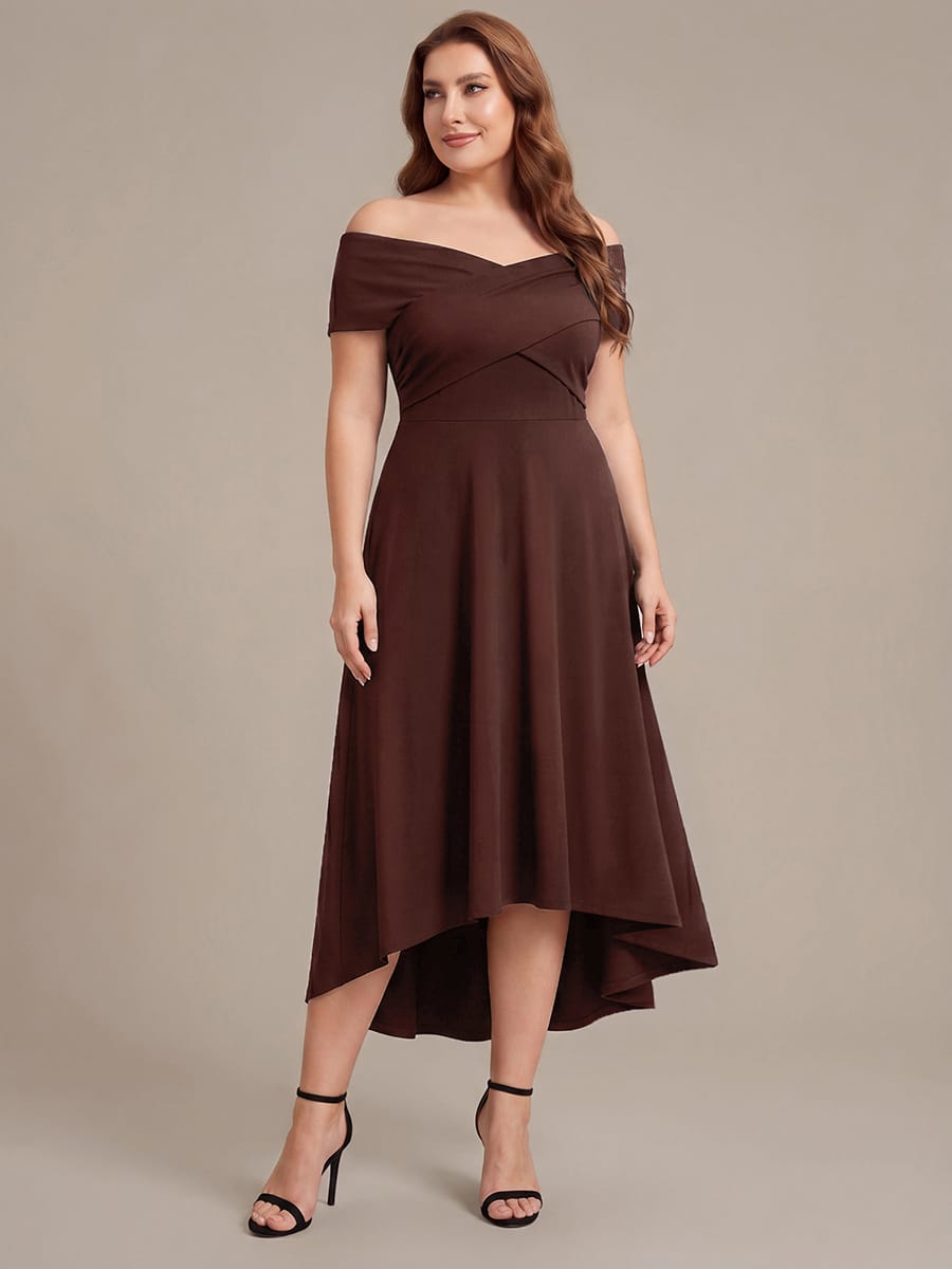 Multi-way jersey Off-the-shoulder Sleeve Dress #color_CD