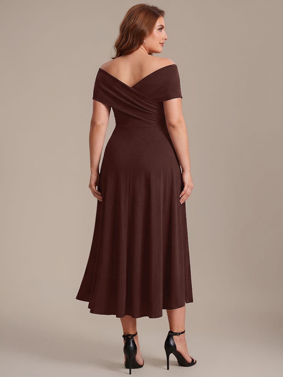 Multi-way jersey Off-the-shoulder Sleeve Dress #color_CD
