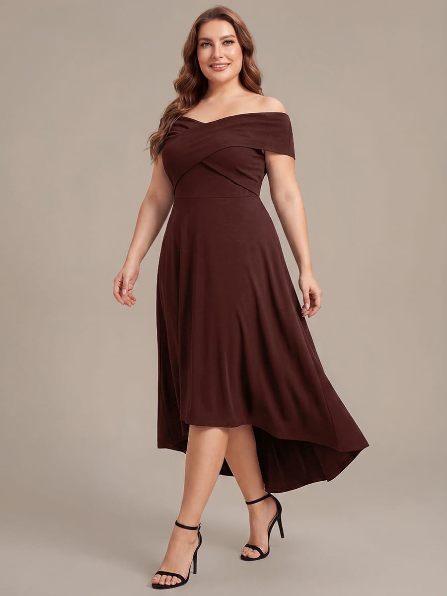 Multi-way jersey Off-the-shoulder Sleeve Dress #color_CD
