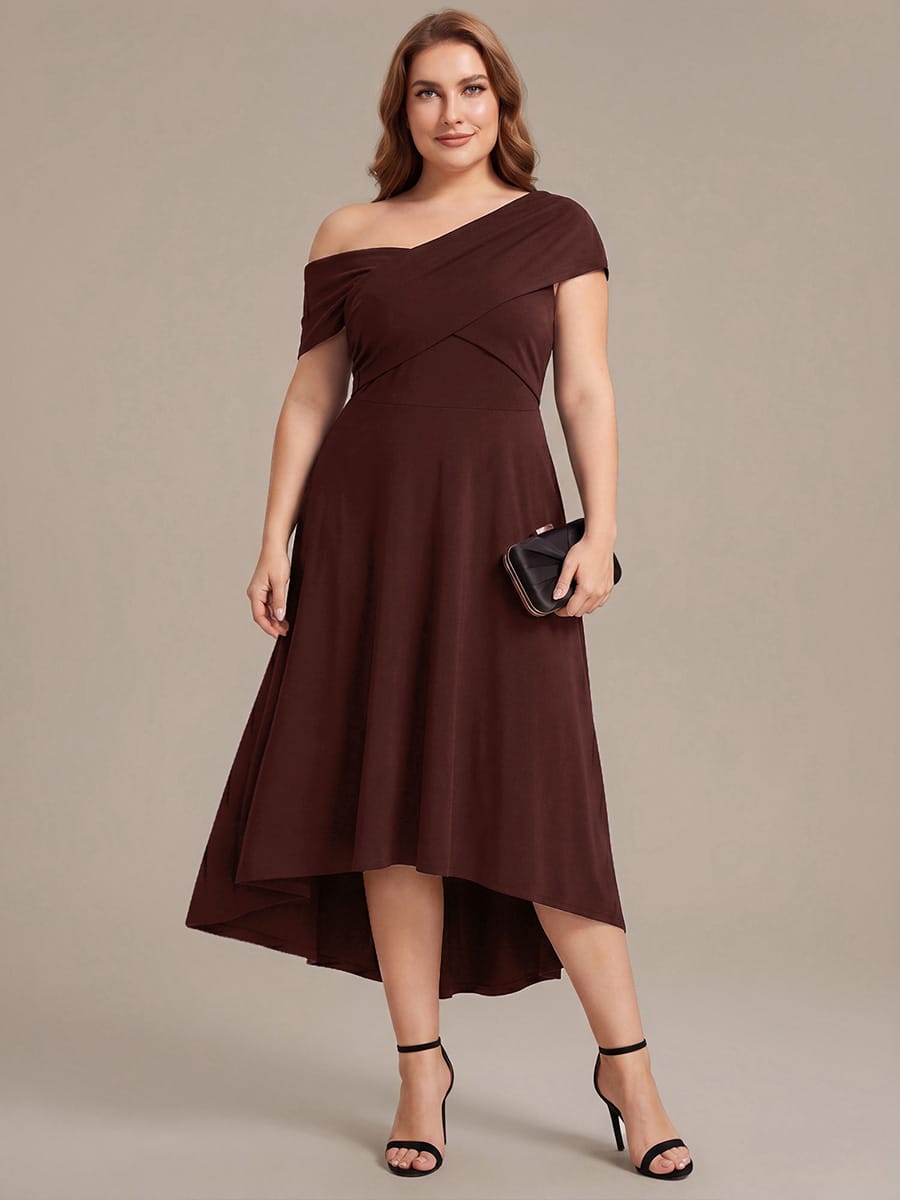 Multi-way jersey Off-the-shoulder Sleeve Dress #color_CD