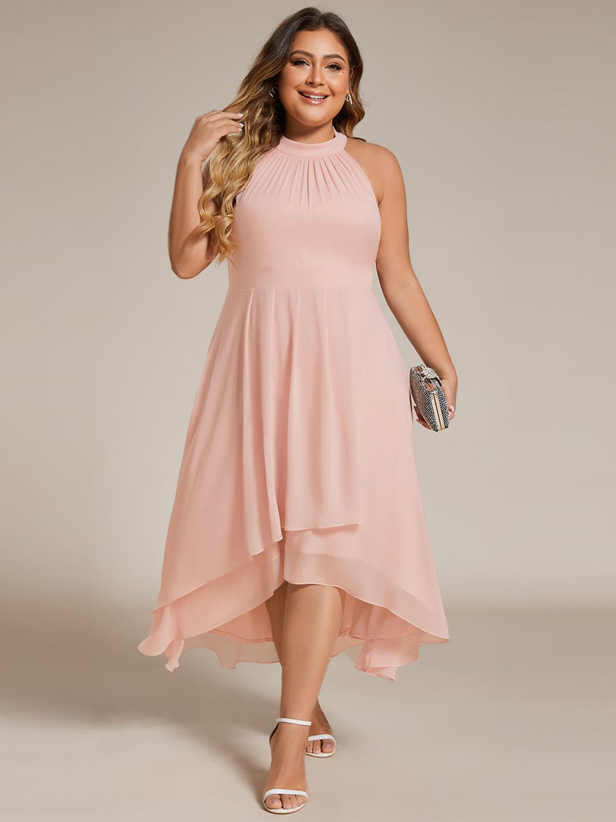 Pink Chiffon Bridesmaid Dresses #style_EG31926PK