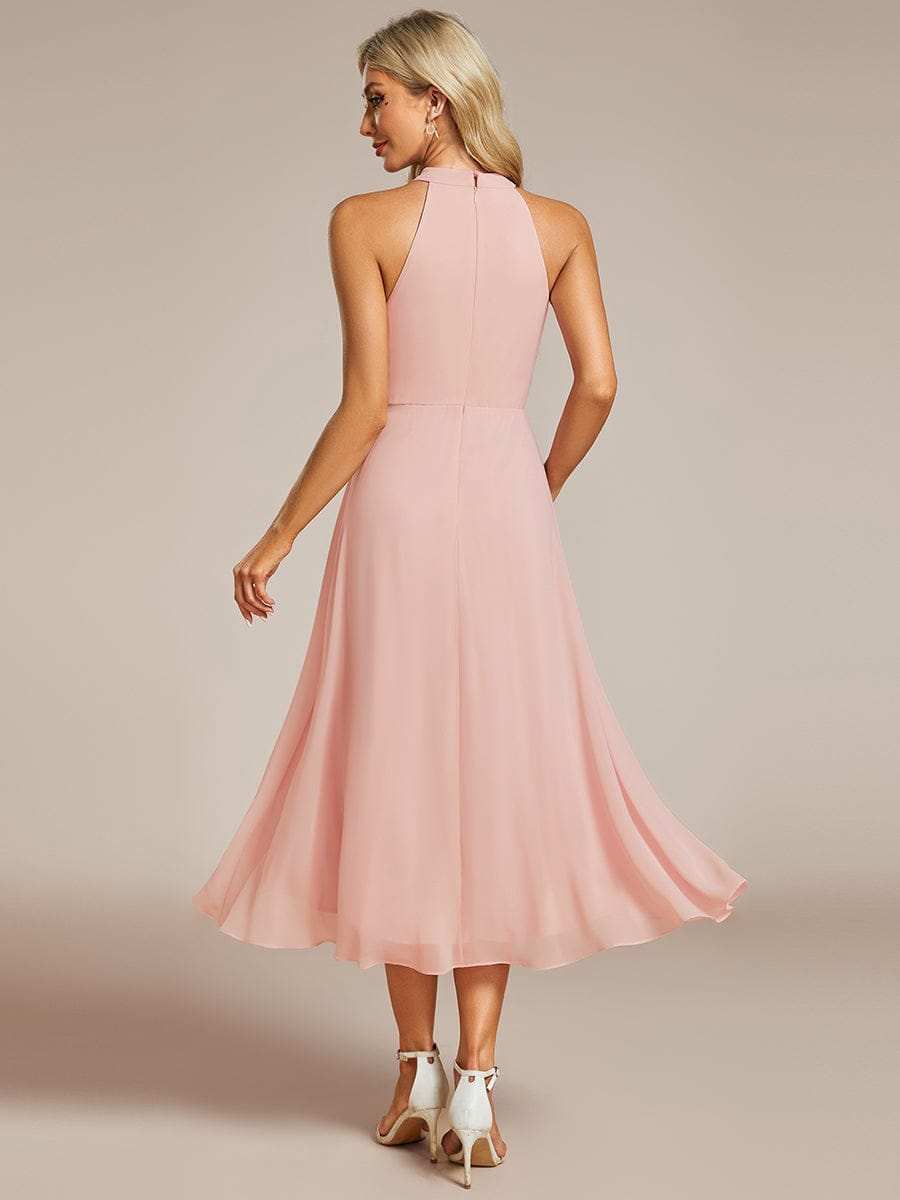 Pink Chiffon Bridesmaid Dresses #style_EG31926PK