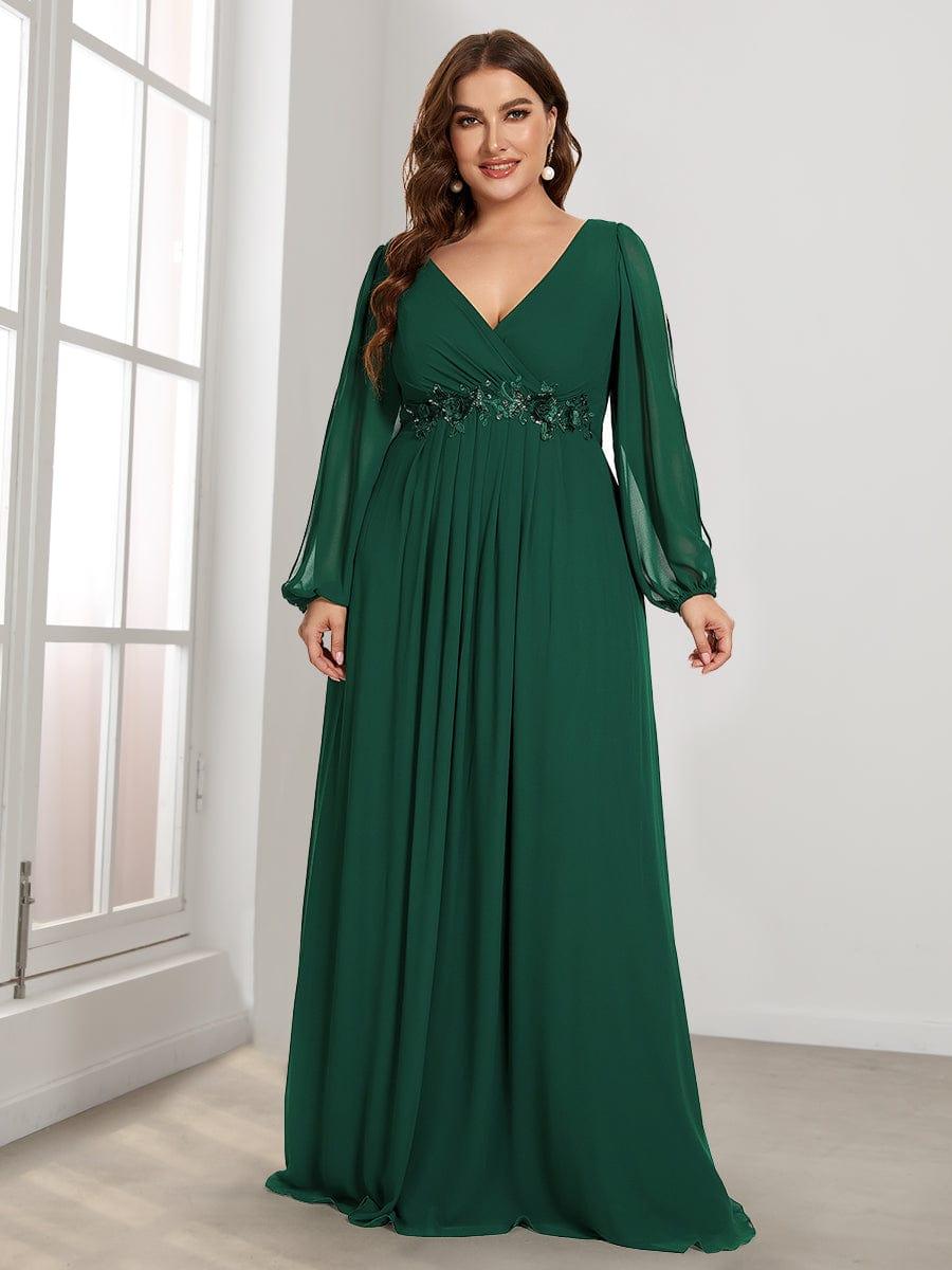 Strapless Chiffon Full Length Dresses Sunset Plus Size