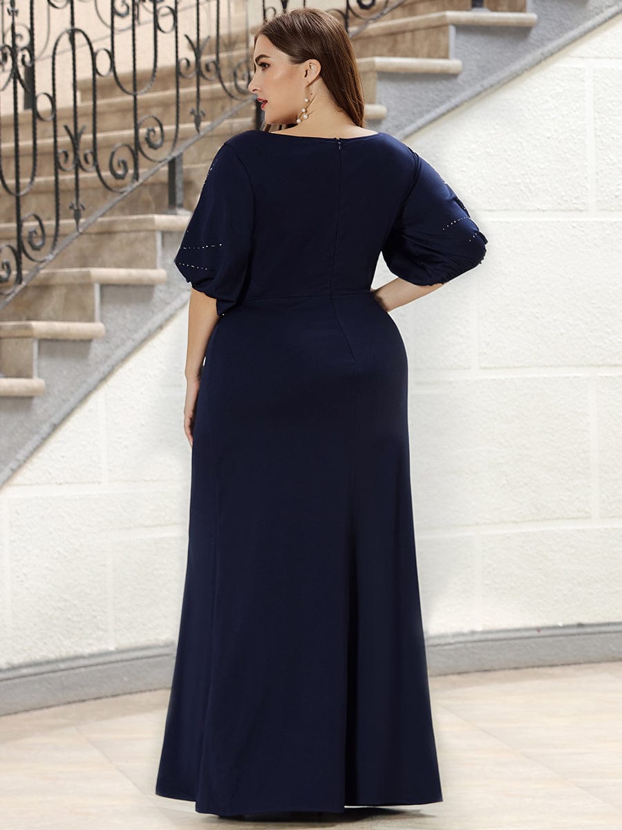 Navy Blue Bridesmaid Dresses #style_EP00544NB