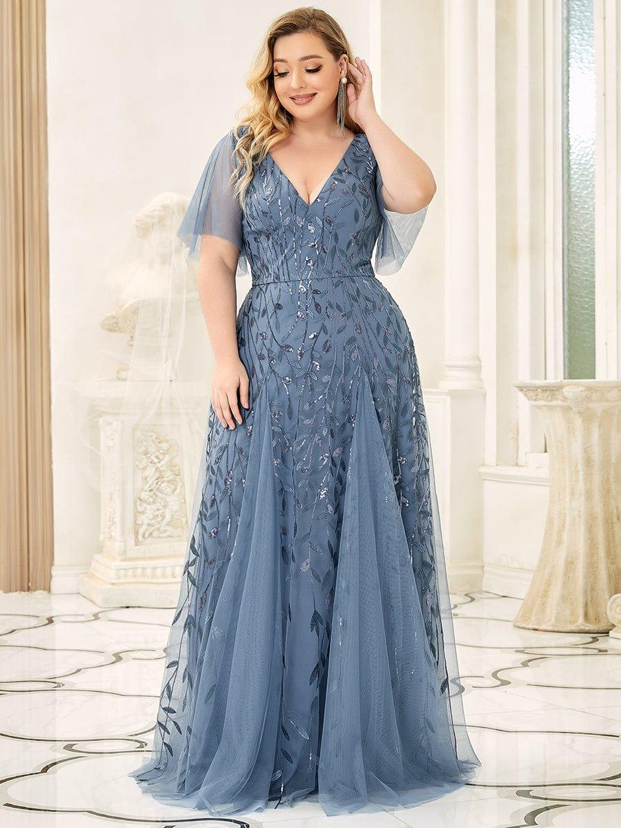 Dusty Navy Concert Dresses#style_EE00736DN