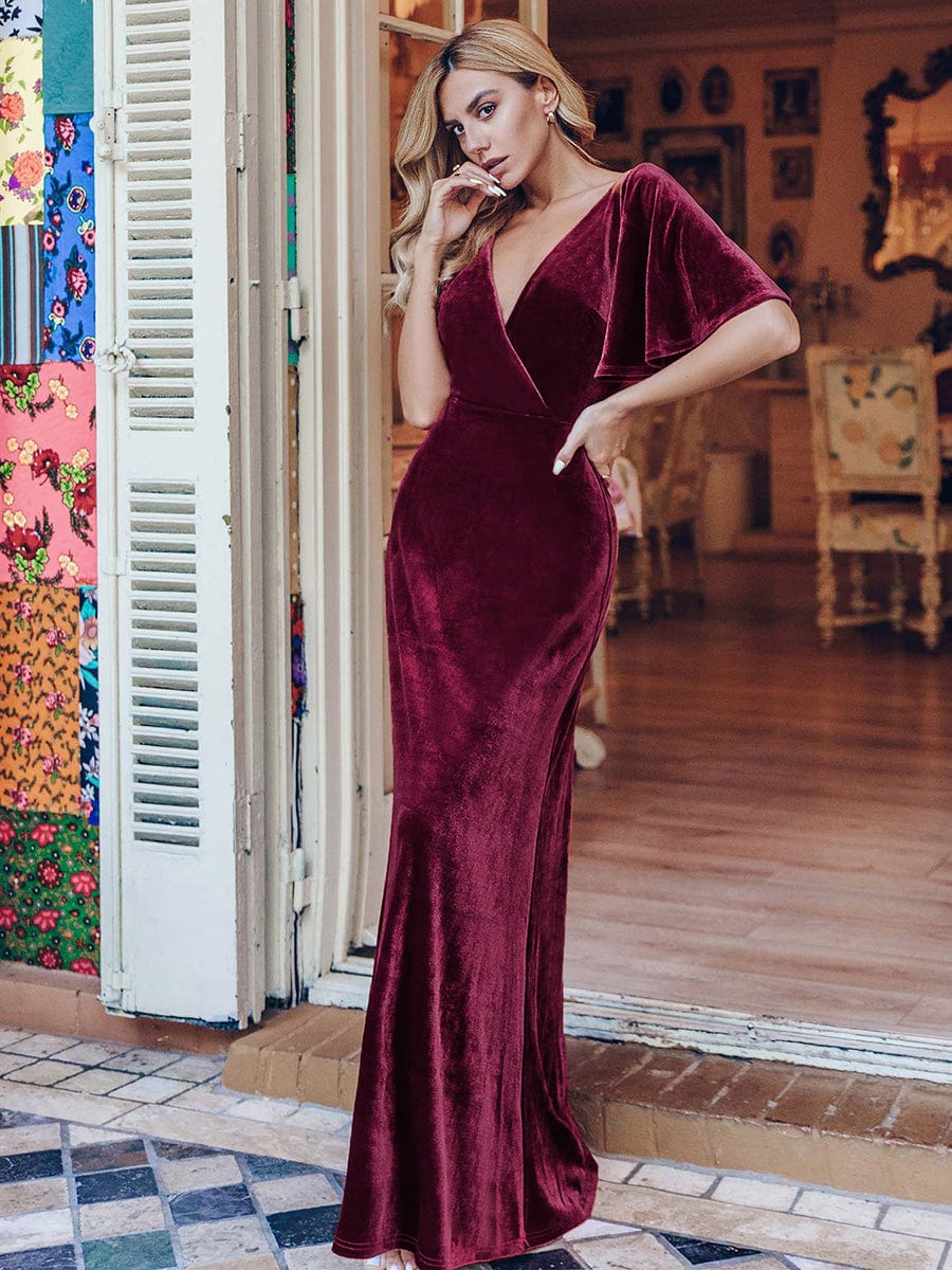 Top Picks Burdundy Dresses #style_EP00861BD