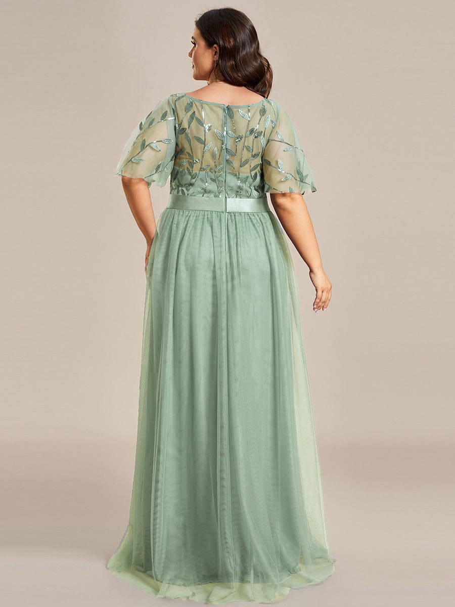 Sage Green Bridesmaid Dresses #style_EP00904MG