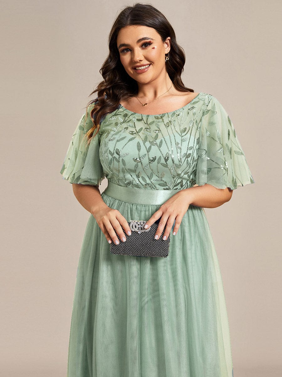 Sage Green Bridesmaid Dresses #style_EP00904MG