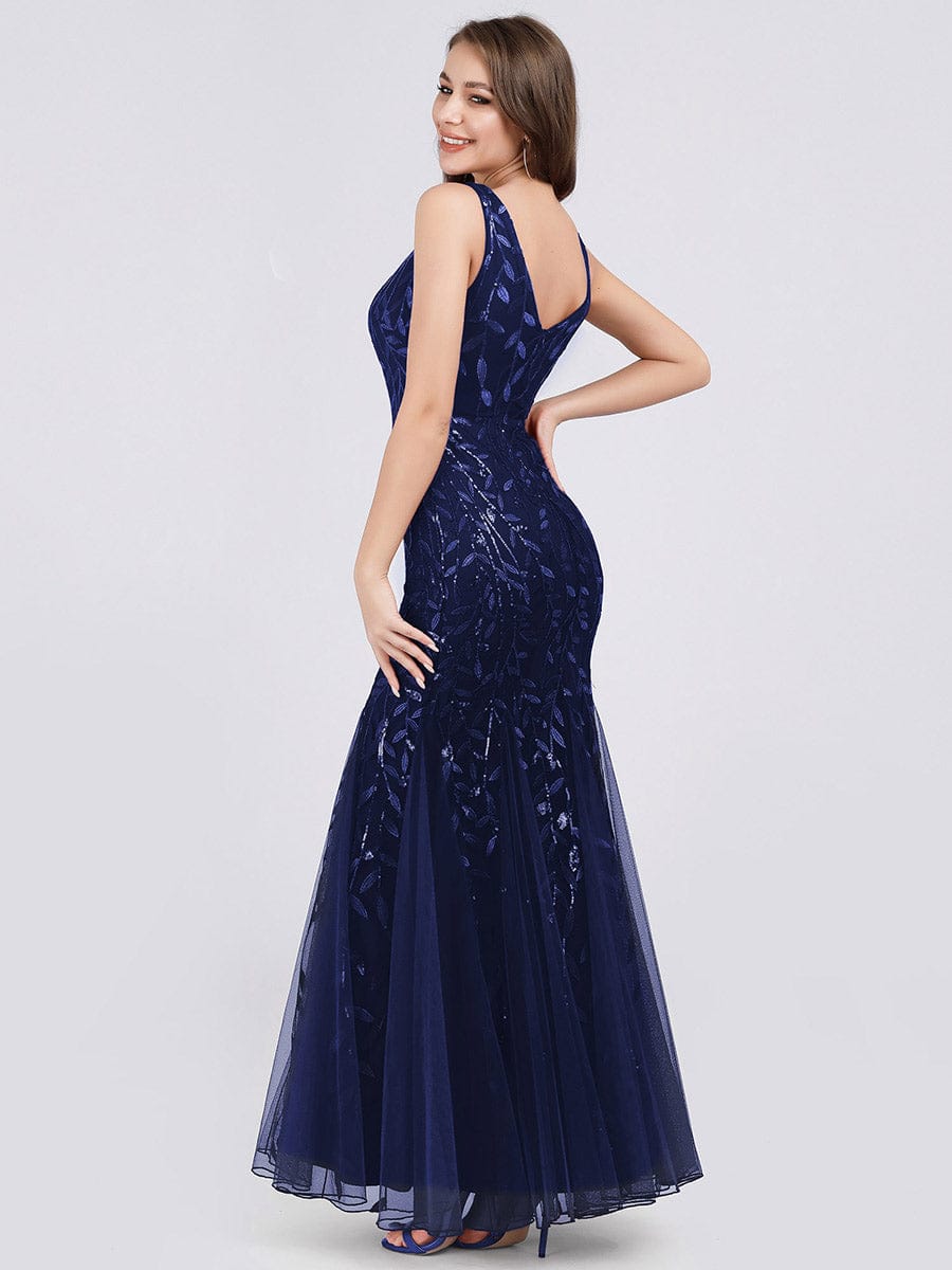 Navy Blue Bridesmaid Dresses #style_EP07886NB