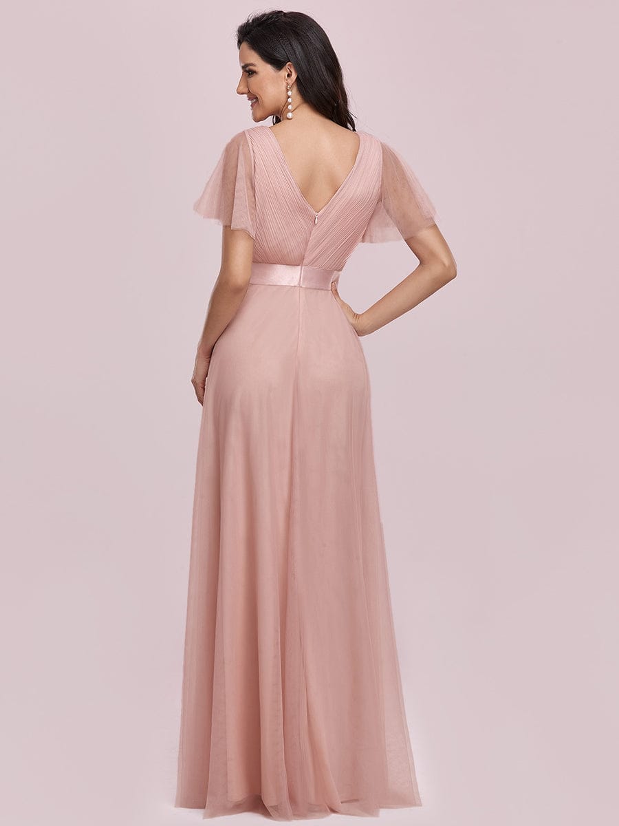 Pink Chiffon Bridesmaid Dresses #style_EP07962PK
