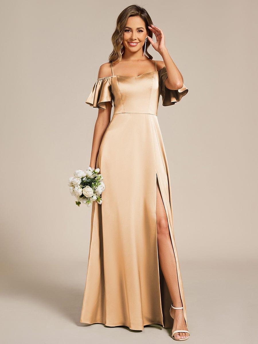 Top Picks Champagne Bridesmaid Gowns #style_ES00437CH