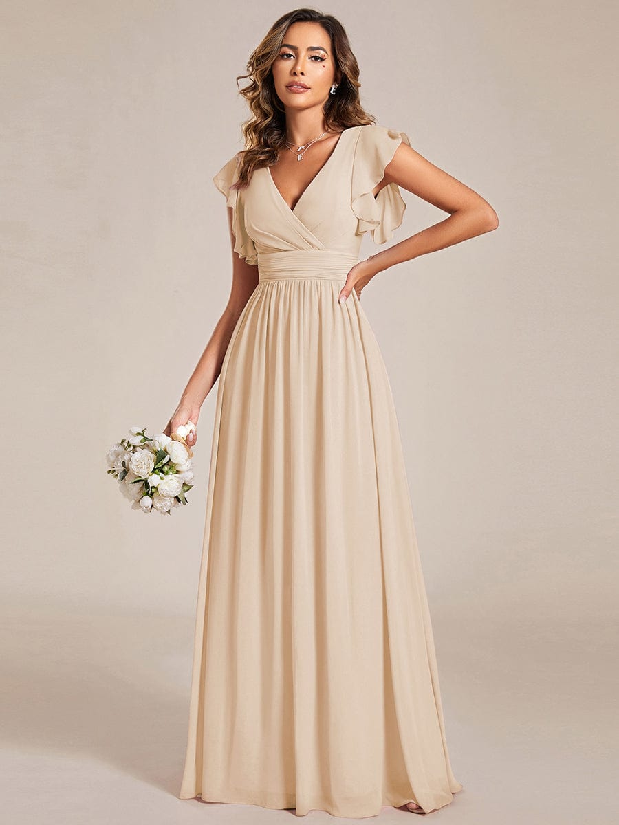 Gold Bridesmaid Dresses #style_MS01819GD