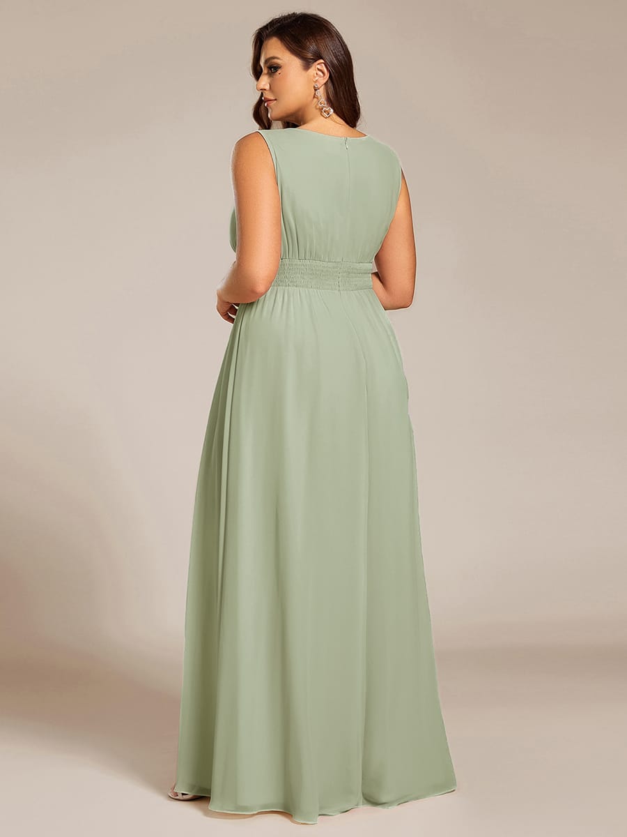 Sage Green Bridesmaid Dresses #style_ES01955MG