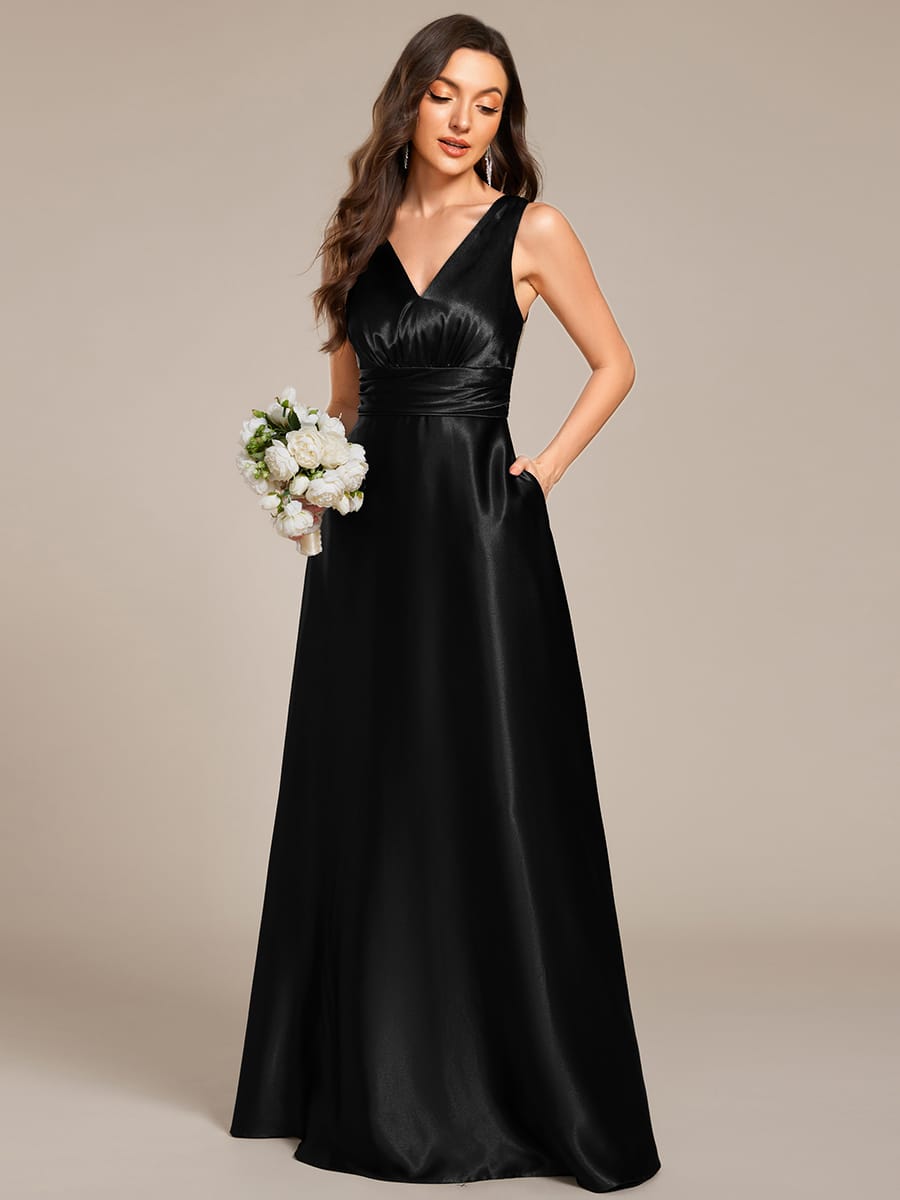 black bridesmaid dresses #style_ES02326BK