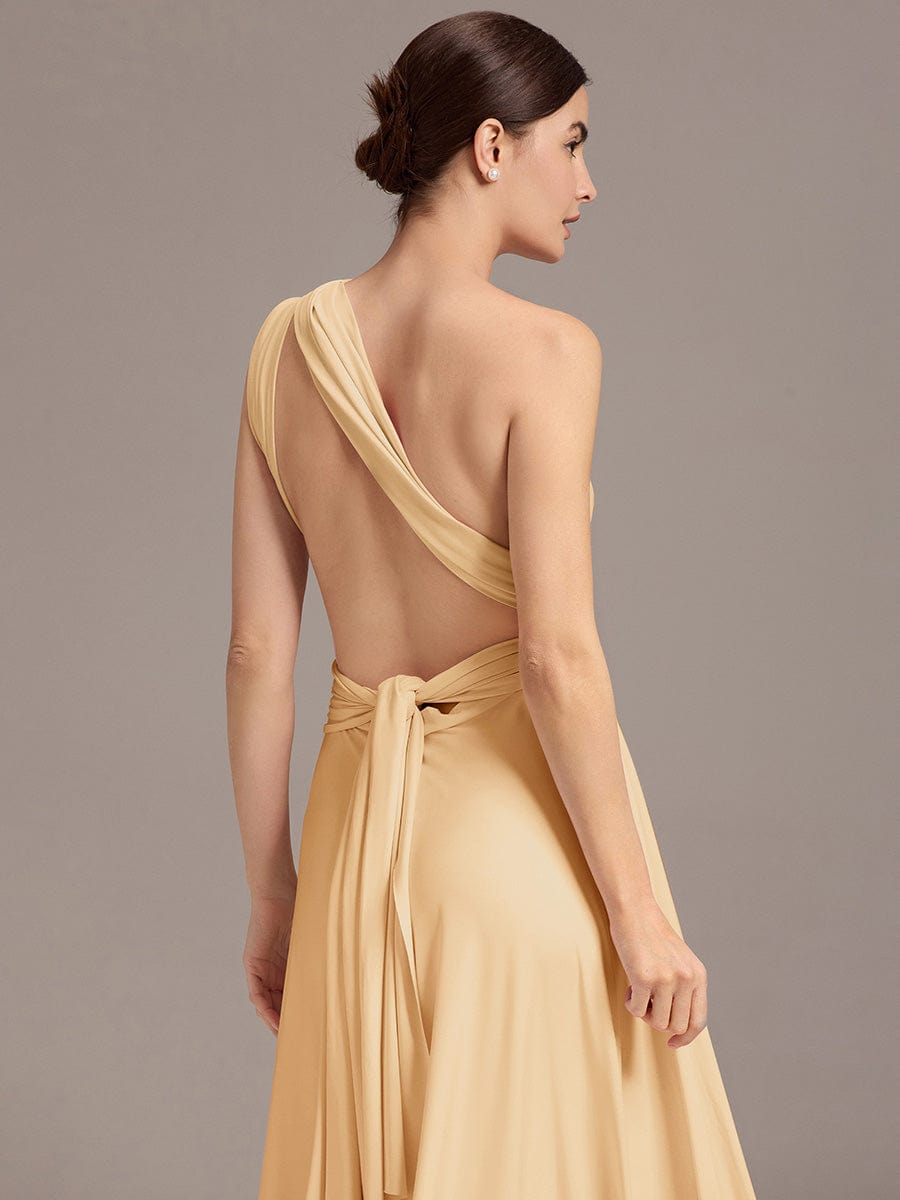 ever STYLES|High-Stretch Soft Versatile Convertible Bridesmaid Dress #color_Champagne